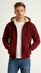 Fur Lined Hoodie - Warm - Zip-Up - Winter Hoodie - Men's Hoodie Jacket-Coats & Jackets-Chaps London-Chaps London
