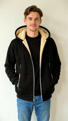 Fur Lined Hoodie - Warm - Zip-Up - Winter Hoodie - Men's Hoodie Jacket-Coats & Jackets-Chaps London-Chaps London