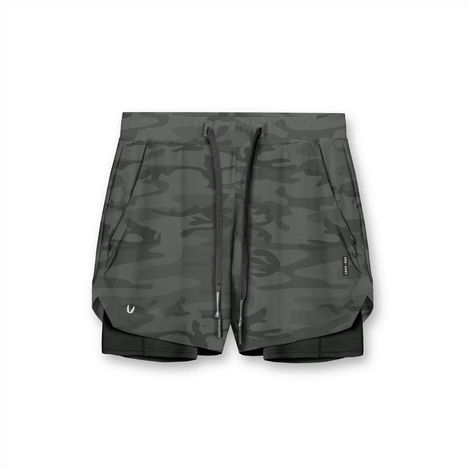 Gym Shorts - 2 in 1 Men's Sport Shorts-Sportbroek man-Chaps London-Camouflage-S-Chaps London