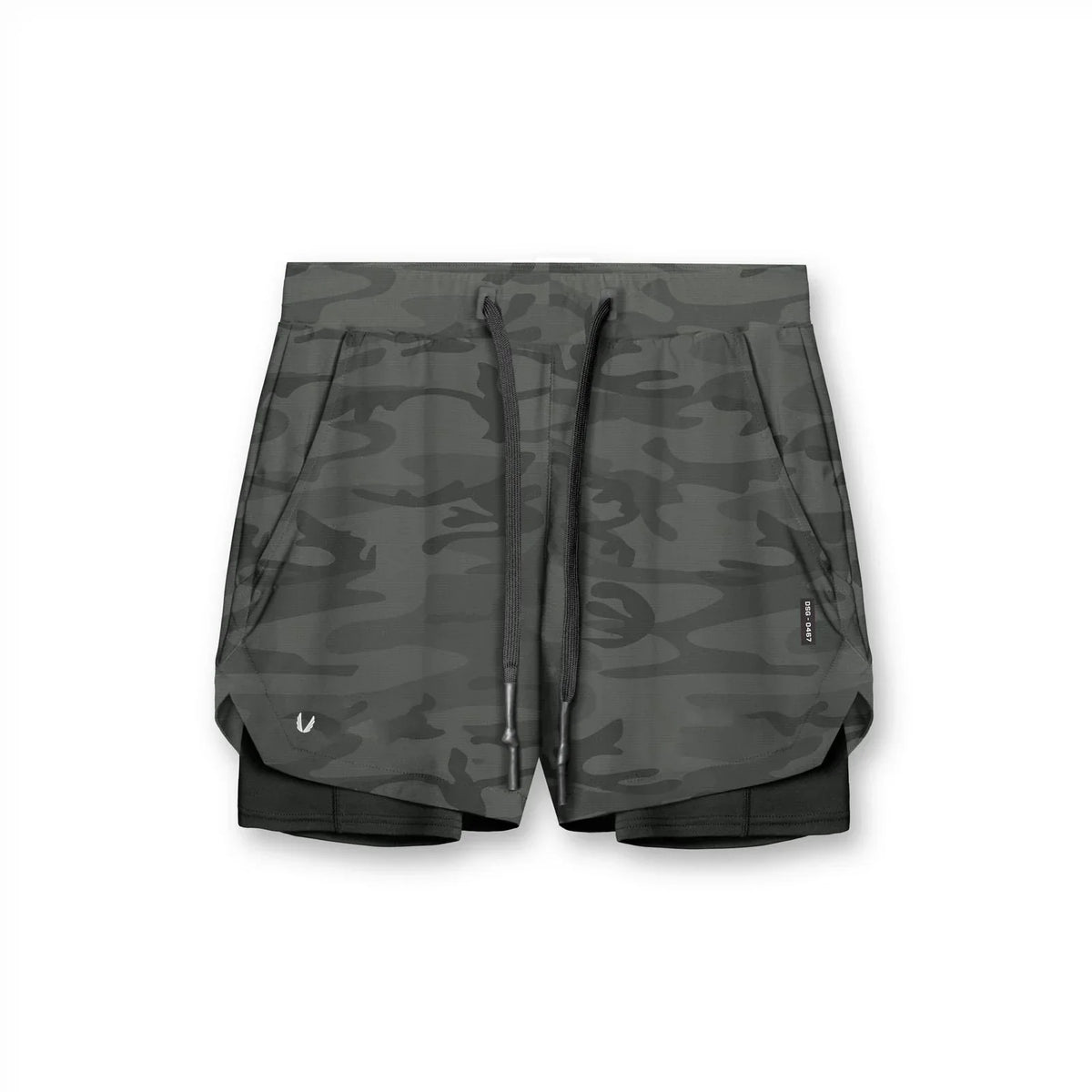 Gym Shorts - 2 in 1 Men's Sport Shorts-Sportbroek man-Chaps London-Camouflage-S-Chaps London