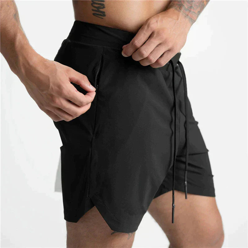 Gym Shorts - Lightweight Drawstring Men's Sport Shorts-Shorts-Chaps London-Chaps London