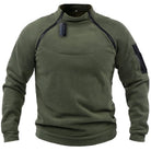 Half Zip Fleece Jumper - Warm Outdoor Men's Fleece-Trui man-Chaps London-Army Green-S-Chaps London