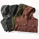 Half Zip Hoodie - Pullover - Kangaroo Pocket - Cargo Hoodie - Men's Hoodie-Hoodie-Chaps London-Chaps London