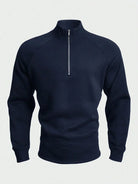 Half Zip Sweatshirt - Men's Warm Winter Pullover-Men's Half-Zip Sweater-Chaps London-Chaps London