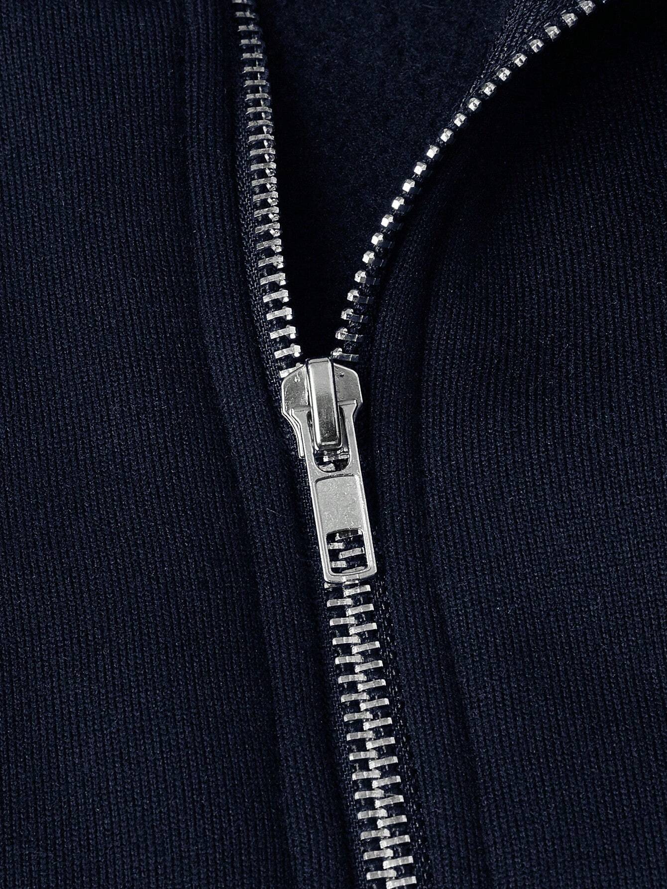 Half Zip Sweatshirt - Men's Warm Winter Pullover-Men's Half-Zip Sweater-Chaps London-Chaps London