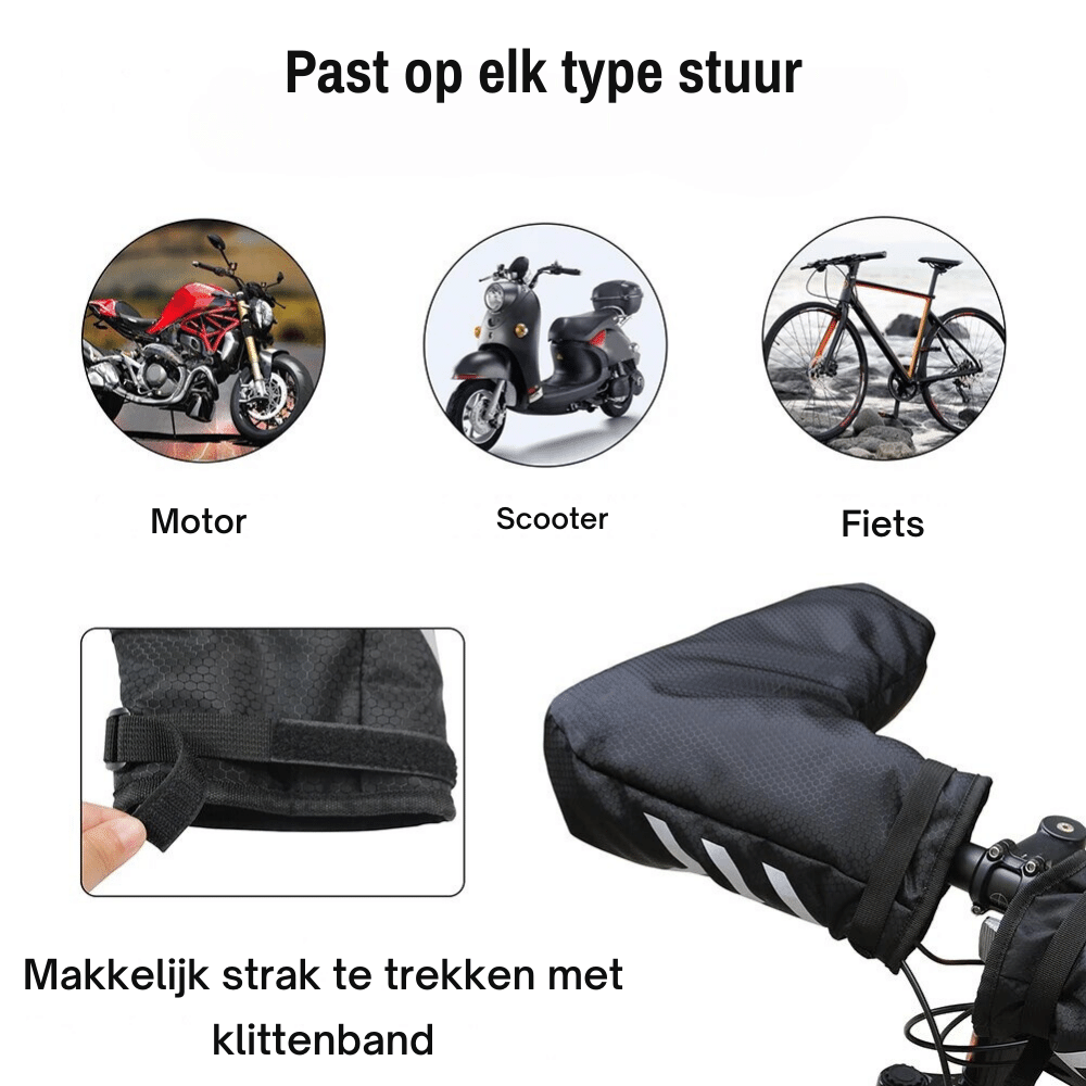 Handlebar Gloves - Waterproof Windproof Bike Handlebar Covers-Bicycle Handlebar Gloves-Chaps London-Chaps London