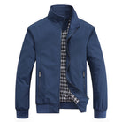 Harrington Jacket - Zip Up Men's Windbreaker Jacket-Men's Harrington Jacket-Chaps London-Blue-S-Chaps London