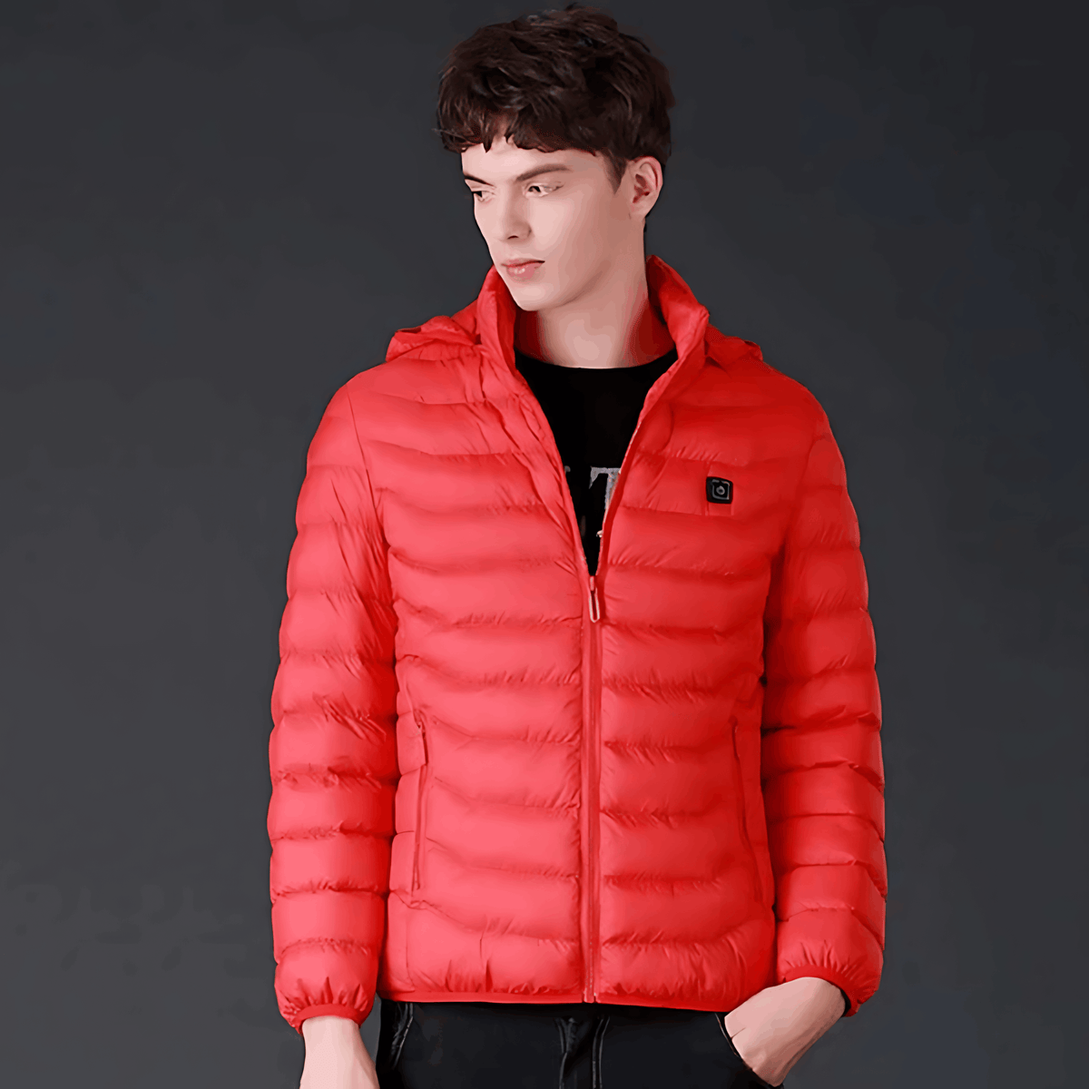 Heated Puffer Jacket - Hooded Men's Winter Jacket-Men’s Heated Winter Jacket-Chaps London-Chaps London