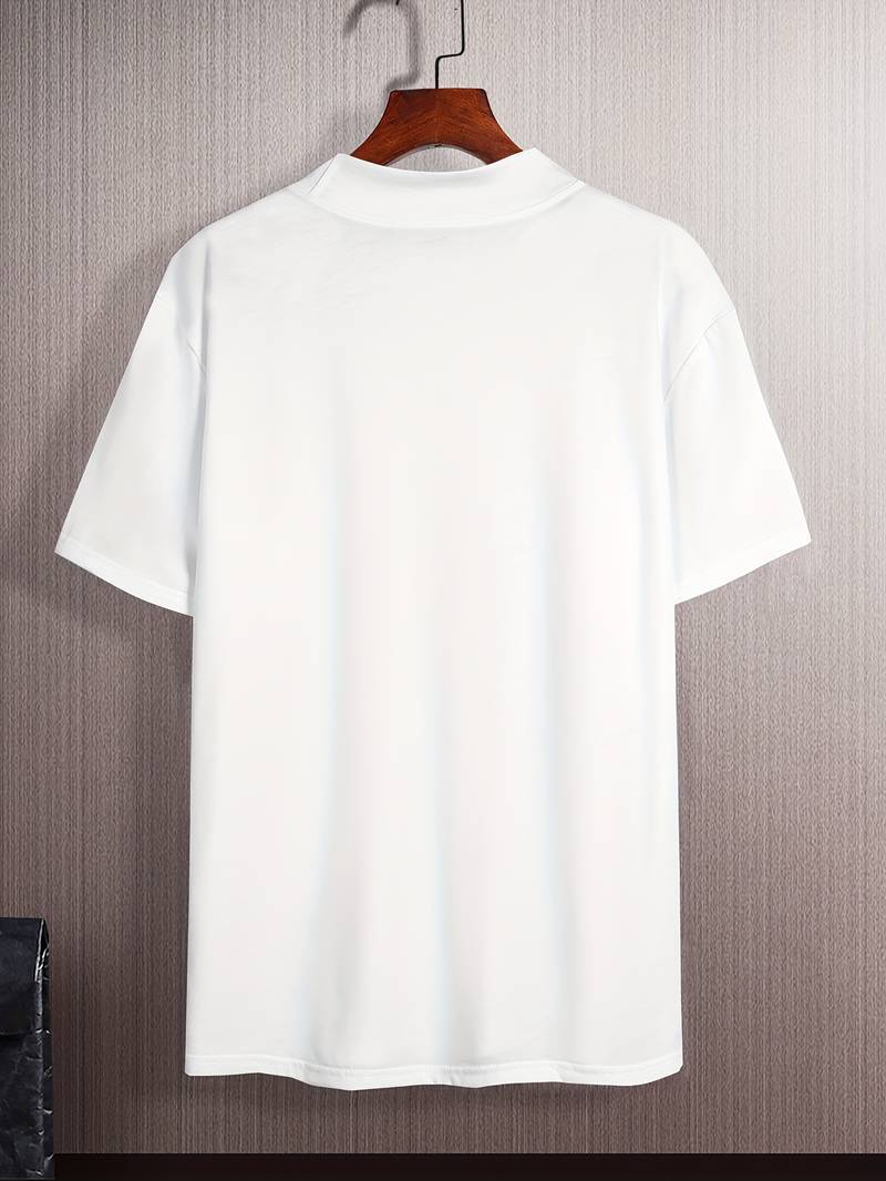 High Neck T-Shirt | Short Sleeve | Turtleneck | Men's T-Shirt | Men's Clothing-Chaps London-Chaps London