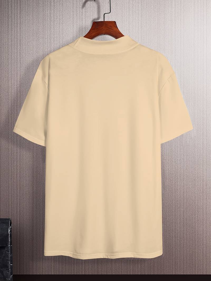 High Neck T-Shirt | Short Sleeve | Turtleneck | Men's T-Shirt | Men's Clothing-Chaps London-Chaps London