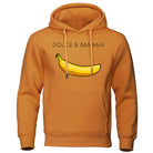 Hoodie - Banana Print - Kangaroo Pocket - Pullover Hoodie - Men's Hoodies-Hoodies & Sweatshirts-Chaps London-Brown-S-Chaps London
