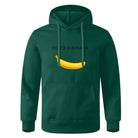 Hoodie - Banana Print - Kangaroo Pocket - Pullover Hoodie - Men's Hoodies-Hoodies & Sweatshirts-Chaps London-Green-S-Chaps London