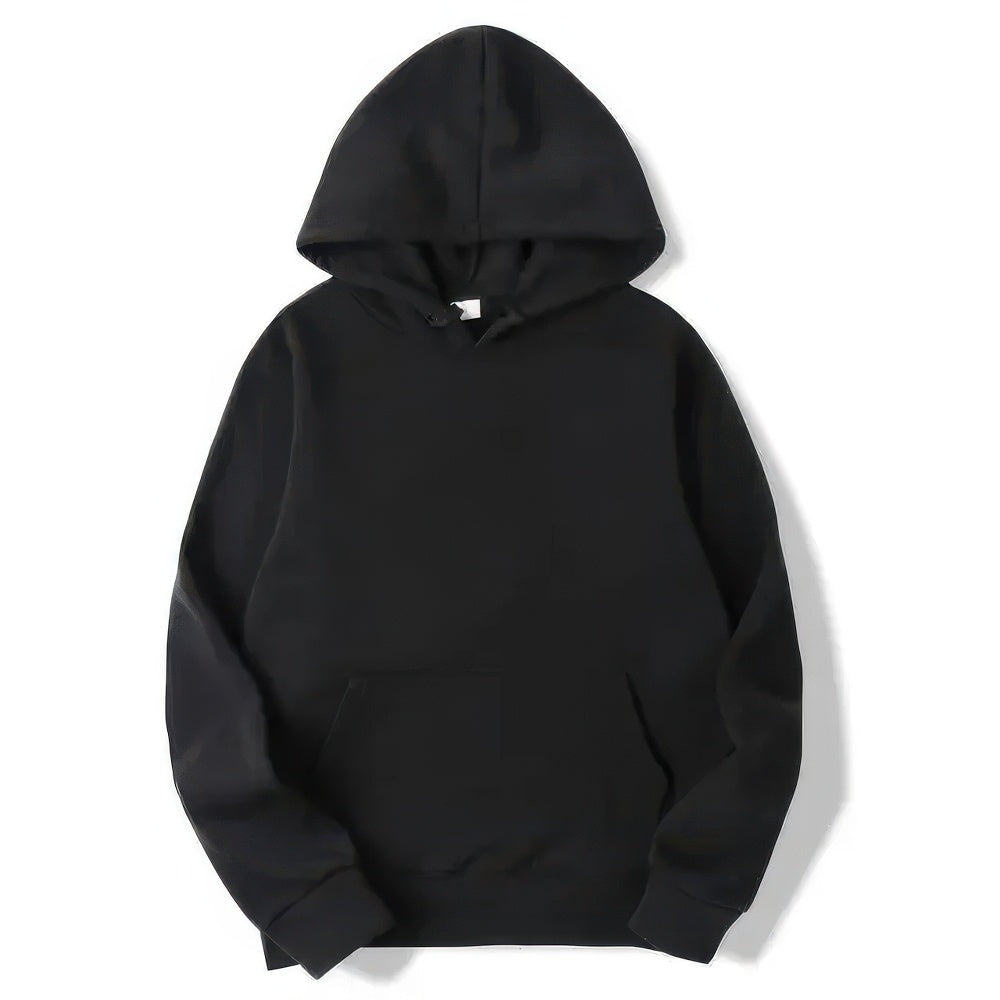 Hoodie - Warm Kangaroo Pocket Pullover Hoodie for Men and Women-Hoodies-Chaps London-Black-S-Chaps London
