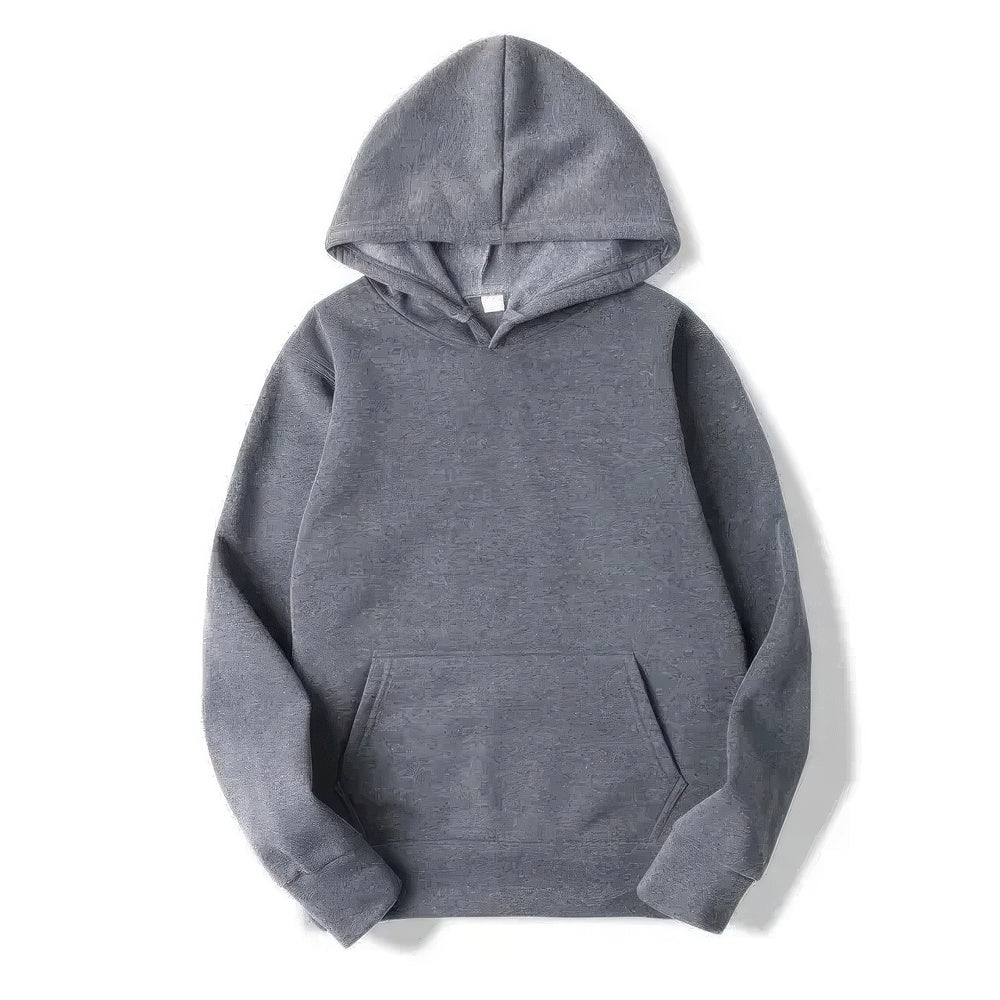 Hoodie - Warm Kangaroo Pocket Pullover Hoodie for Men and Women-Hoodies-Chaps London-Dark Grey-S-Chaps London