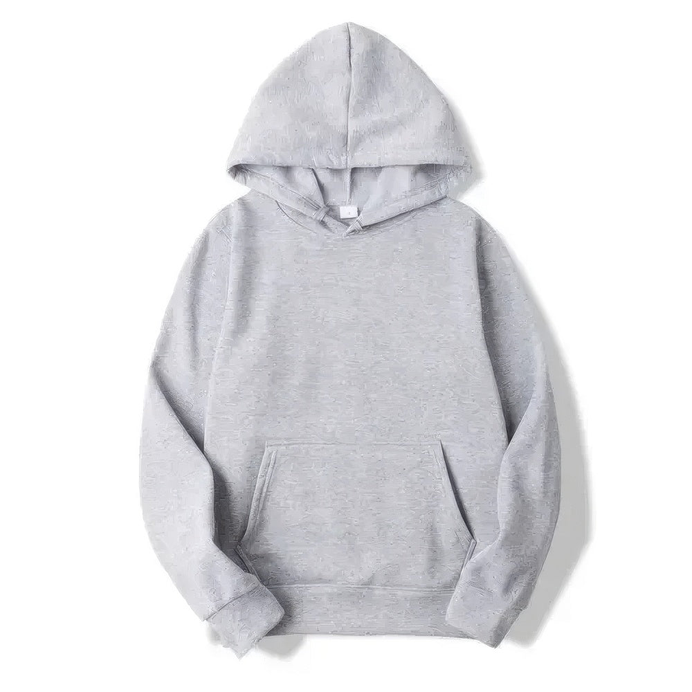 Hoodie - Warm Kangaroo Pocket Pullover Hoodie for Men and Women-Hoodies-Chaps London-Grey-S-Chaps London