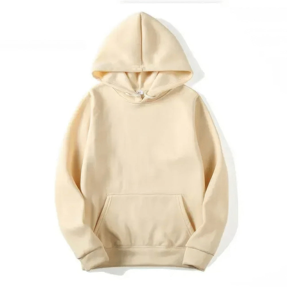 Hoodie - Warm Kangaroo Pocket Pullover Hoodie for Men and Women-Hoodies-Chaps London-Khaki-S-Chaps London