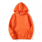 Hoodie - Warm Kangaroo Pocket Pullover Hoodie for Men and Women-Hoodies-Chaps London-Orange-S-Chaps London