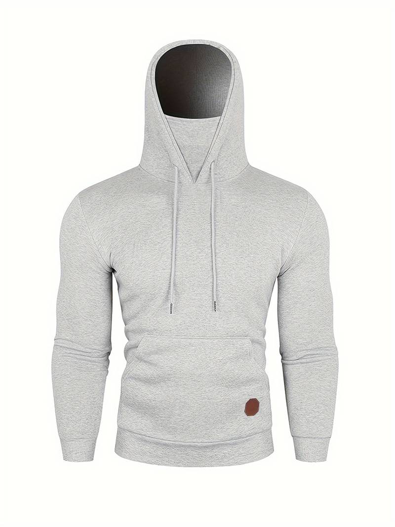 Hoodie with Face Mask - Pullover Pocket Men's Hoodie-Trui man-Chaps London-Chaps London