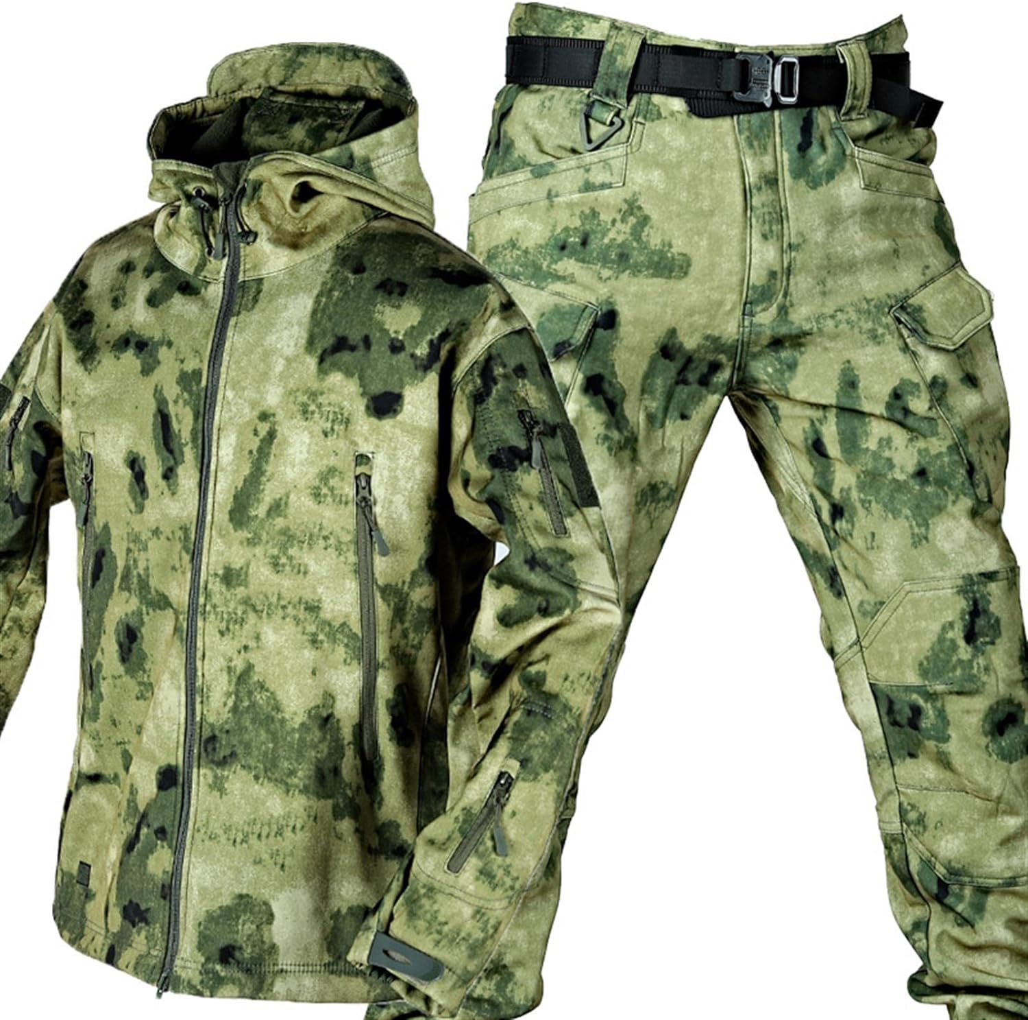 Jacket and Pants Set - Men's Tactical Outdoor Jacket and Cargo Pants-Men’s Tracksuit Set-Chaps London-Light Camouflage-S-Chaps London
