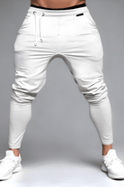 Joggers - Drawstring - Skinny - Track Pants - Men's Pants-Men's long pants-Chaps London-Light Gray-S-Chaps London