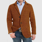 Knitted Cardigan - Men's Chunky Warm Button Up-Cardigans-Chaps London-Brown-S-Chaps London