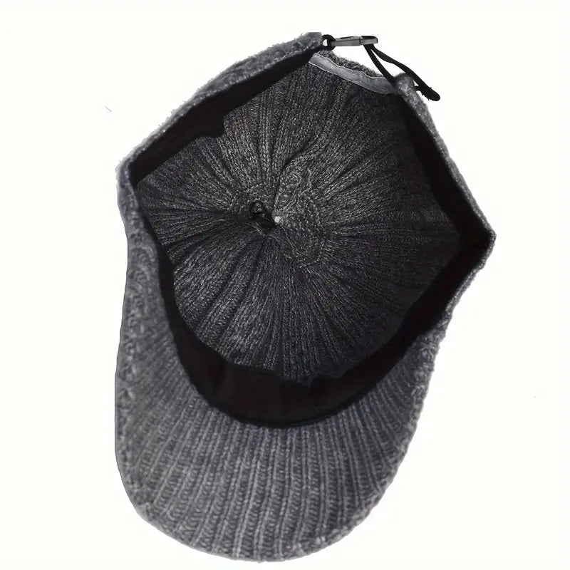Knitted Hat - Adjustable Unisex Men's Cap-Beanies-Chaps London-Chaps London
