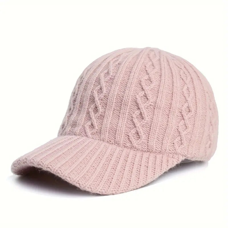 Knitted Hat - Adjustable Unisex Men's Cap-Beanies-Chaps London-Pink-Chaps London