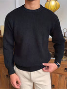 Knitted Jumper - Warm - Rib Knit - Knitted Sweater - Men's Knitwear-Sweaters-Chaps London-Chaps London