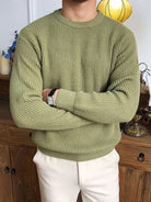 Knitted Jumper - Warm - Rib Knit - Knitted Sweater - Men's Knitwear-Sweaters-Chaps London-Chaps London