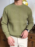 Knitted Jumper - Warm - Rib Knit - Knitted Sweater - Men's Knitwear-Sweaters-Chaps London-Chaps London