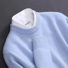 Knitted Sweater - Men's Plain Crew Neck Knitted Jumper for Winter-Men's Sweater-Chaps London-Chaps London