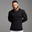 Knitted Sweater - Rib Knit - Long Sleeve - Slim Fit Jumper - Men's Jumper-Trui man-Chaps London-Chaps London