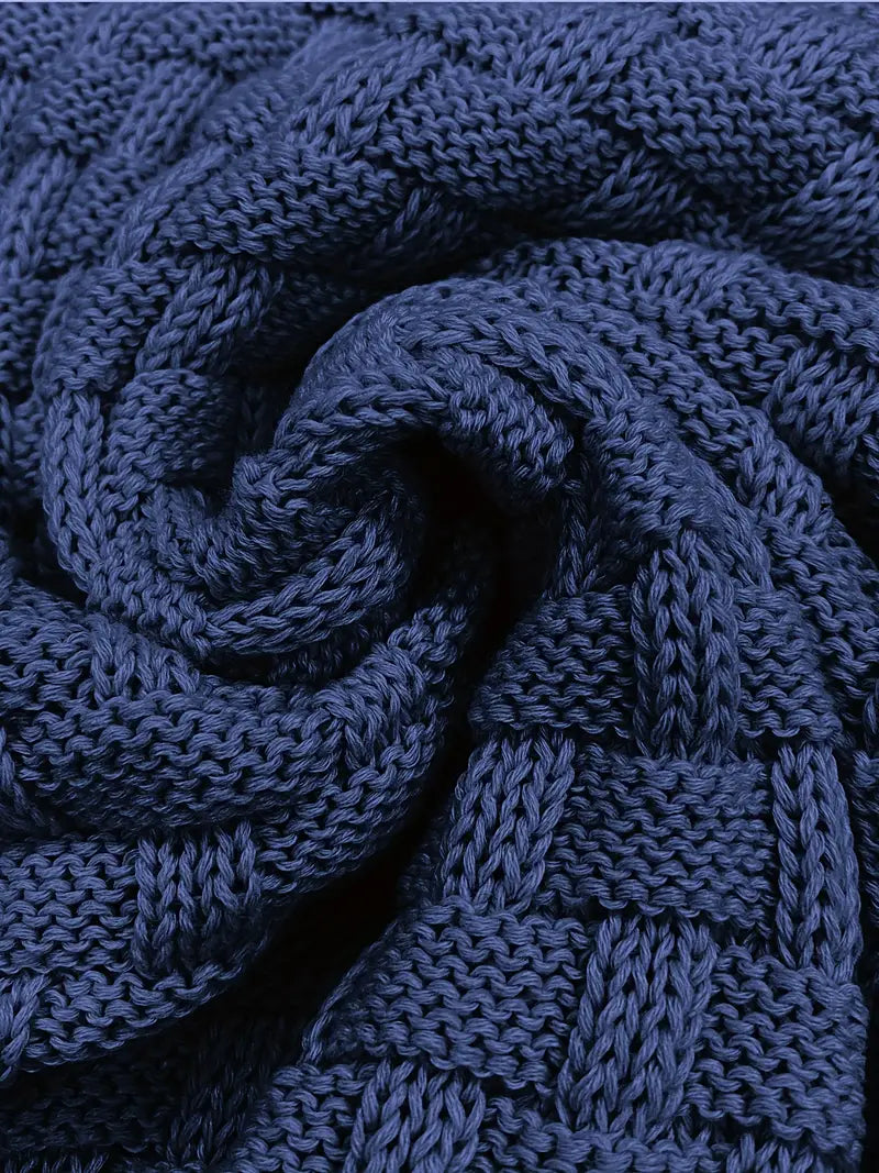 Knitted Sweater | Roll Neck | Chunky | Knitted Jumper | Men's Clothing-Men's Knitted Sweater-Chaps London-Chaps London