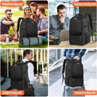 Laptop Travel Rucksack | Insulated Food Compartment | USB Port | 50L-Backpack-Chaps London-Chaps London