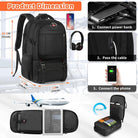 Laptop Travel Rucksack | Insulated Food Compartment | USB Port | 50L-Backpack-Chaps London-Chaps London