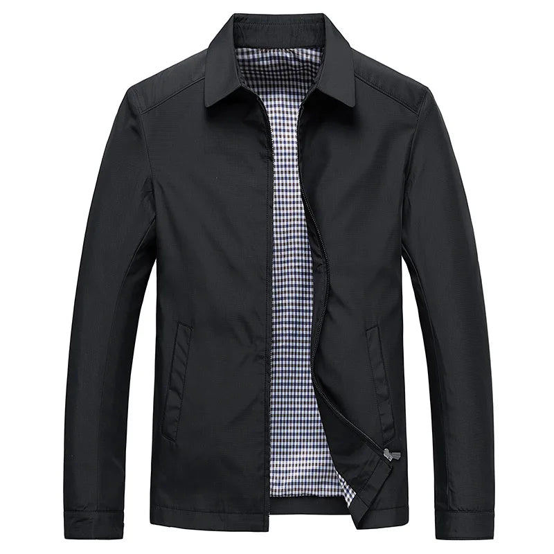 Lauren Men's Luxury Summer Jacket-Tops-Chaps London-Black-XS-Chaps London