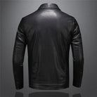 Leather Jacket - Men's Black Vegan Leatherette Jacket-Men's Leather Jacket-Chaps London-Chaps London