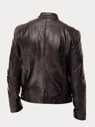 Leather Jacket | Zip-Up | Regular Fit | Biker Jacket | Men's Leather Jacket -Men’s Leather Jacket-Chaps London-Chaps London