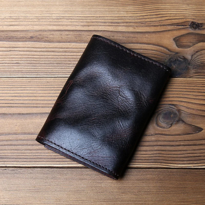 Leather Wallet - Men's Full Grain Tri Fold-Wallet-Chaps London-Chaps London