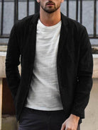 Linen Blazer - Men's Lightweight Single Breasted Cotton Blazer Jacket-Chaps London-Chaps London