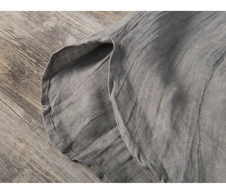Linen Shirt - Button-Up - Lightweight - Short Sleeve Shirt - Men's Shirts-Shirts-Chaps London-Chaps London
