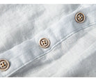 Linen Shirt - Button-Up - Lightweight - Short Sleeve Shirt - Men's Shirts-Shirts-Chaps London-Chaps London
