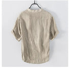Linen Shirt - Button-Up - Lightweight - Short Sleeve Shirt - Men's Shirts-Shirts-Chaps London-Chaps London