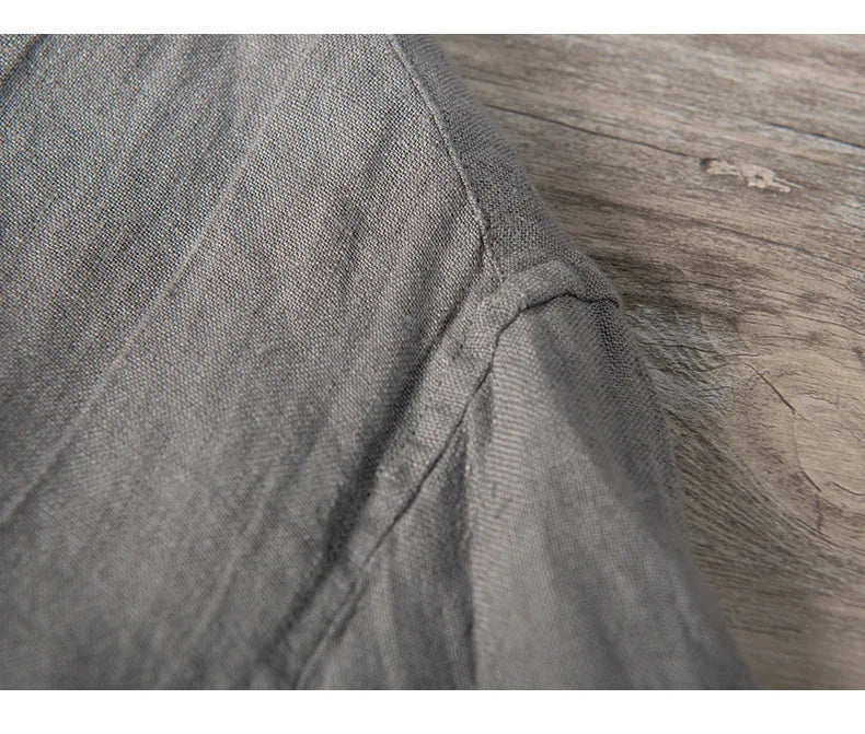Linen Shirt - Button-Up - Lightweight - Short Sleeve Shirt - Men's Shirts-Shirts-Chaps London-Chaps London