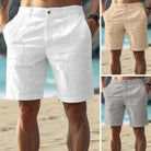 Linen Shorts - Men's Lightweight Loose Fit Summer Shorts-Shorts-Chaps London-Chaps London