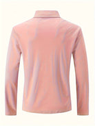 Long Sleeve Polo Shirt - Men's Plain Button Neck-Men's Long-Sleeve Polo Shirt-Chaps London-Chaps London