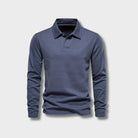 Long Sleeve Polo Shirt - Plain Collared Men's Polo-Men’s Long Sleeve Polo Shirt-Chaps London-Chaps London