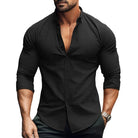 Long Sleeve Shirt - Men's Breathable Collared Button Up-Men's Top-Chaps London-Chaps London