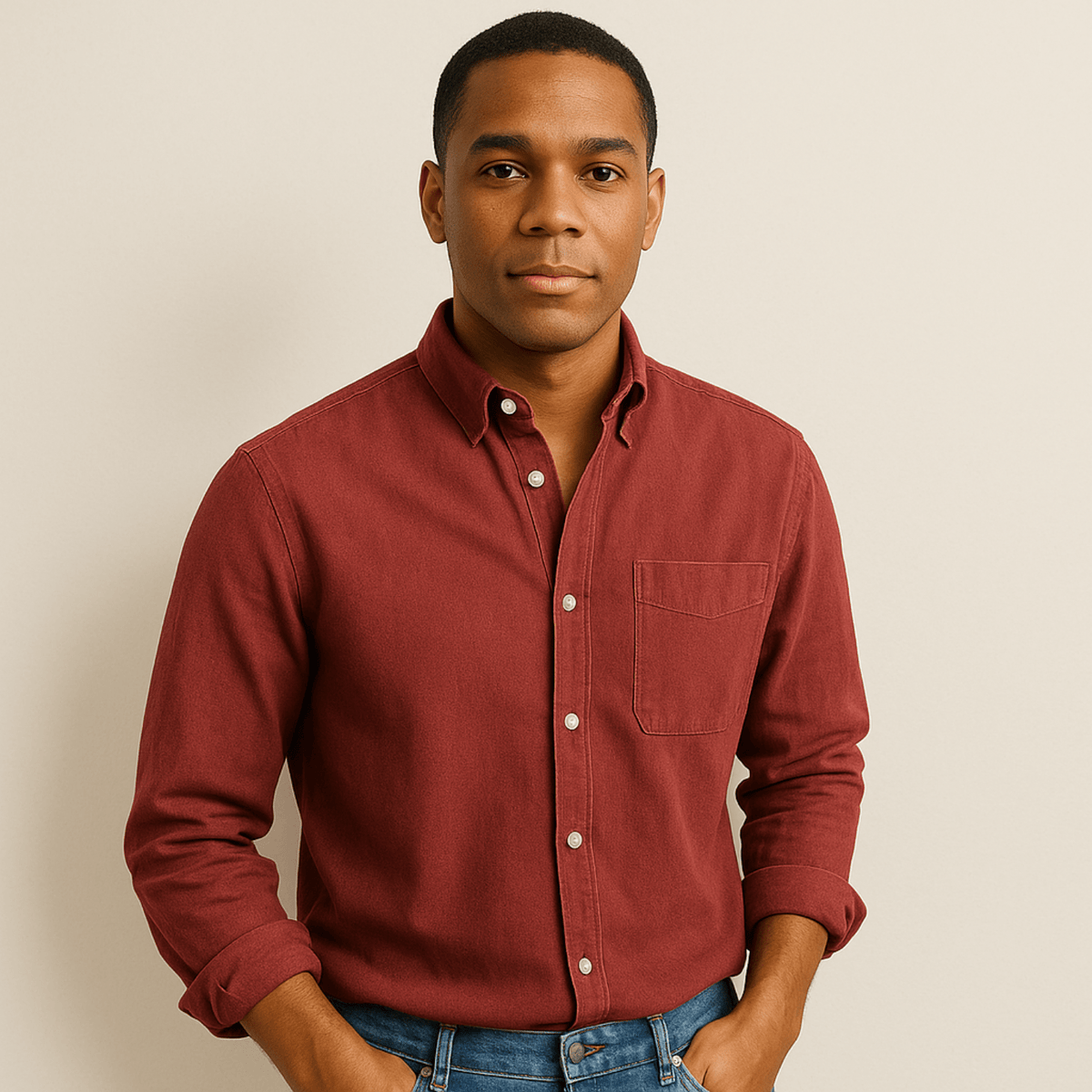 Long Sleeve Shirt - Men's Regular Fit Collared-Shirts-Chaps London-Chaps London