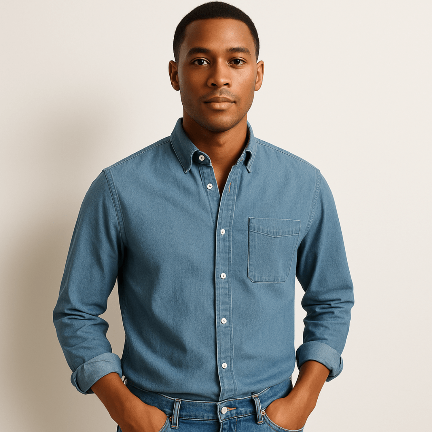 Long Sleeve Shirt - Men's Regular Fit Collared-Shirts-Chaps London-Chaps London